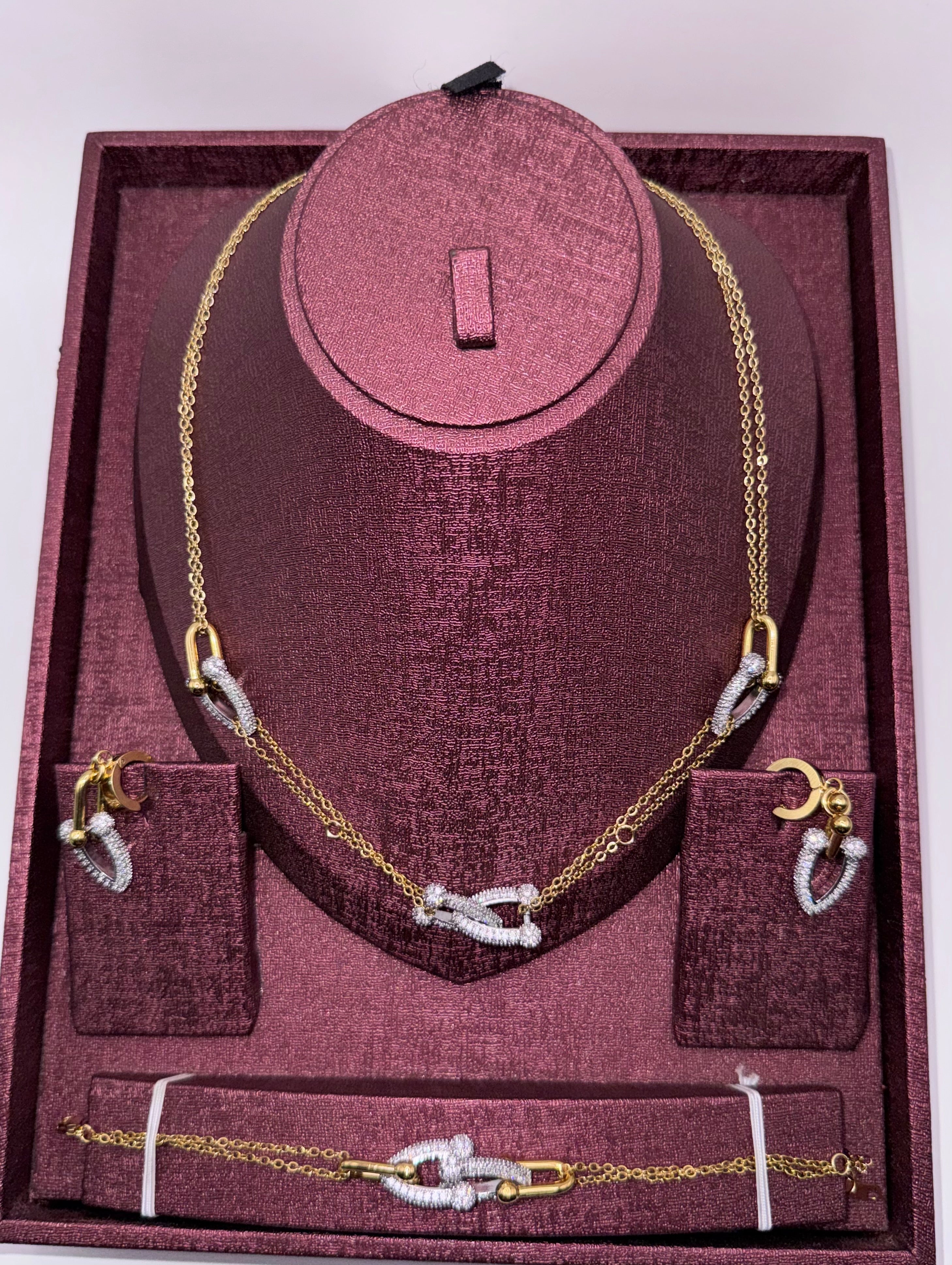 Parure TIFFANY en acier inoxydable