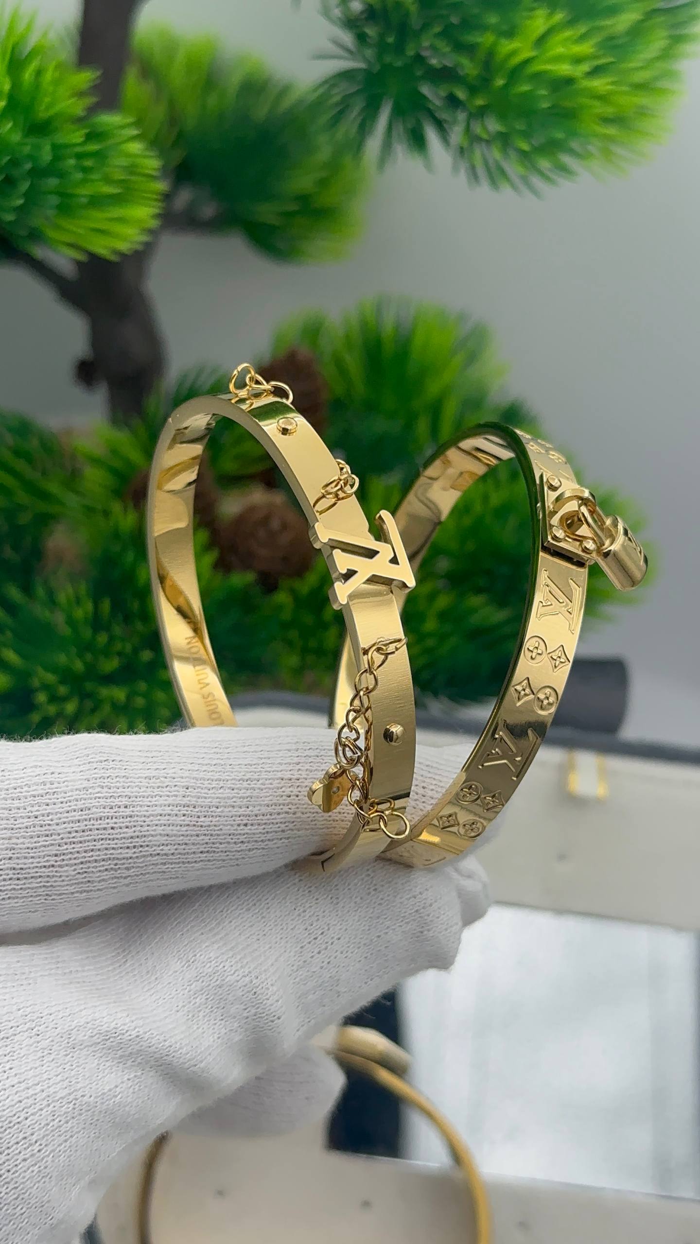 Bracelet lv en acier inoxydable